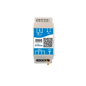 GSM Cloud 3100 relay controller module with input terminals and antenna (12V)